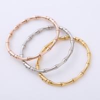 Stainless Steel Bangle, 304 Stainless Steel, Vacuum Ion Plating, fashion jewelry & for woman, more colors for choice, 56*49*4mm, Sold By PC