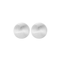 925 Sterling Silver Stud Earrings, plated, with plastic earnut & different size for choice & for woman, more colors for choice, Sold By PC