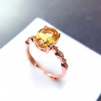 Rhinestone палец кольцо, Латунь, Геометрический узор, 18-каратное розовое золото покрыло, регулируемый & Женский & со стразами, не содержит никель, свинец, 7x9mm, размер:6-10, продается PC