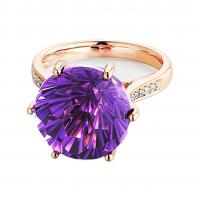 Vještački dijamant Ring Finger, Mesing, pozlaćen, prilagodljiv & za žene & s Rhinestone, više boja za izbor, nikal, olovo i kadmij besplatno, Veličina:6-8, Prodano By PC