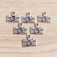 Tibetan Style Pendants, Camera, antique silver color plated, DIY, nickel, lead & cadmium free, 14x16mm, 10Bags/Lot, Sold By Lot