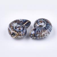 porcelana grânulos, miçangas, Caracol, DIY, 39-40mm, Buraco:Aprox 2.5-3.5mm, 20PCs/Bag, vendido por Bag