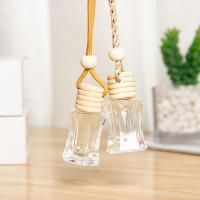 Glass Wish Bottle with wood cap Perfume Bottle Mini Sold By PC