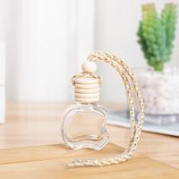 Glass Wish Bottle, with wood cap, Perfume Bottle, Mini, 56x39mm, Sold By PC