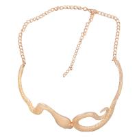Zinc Alloy Jewelry Necklace with 6.7cm extender chain Snake plated fashion jewelry & for woman Length 47.2 cm Sold By PC