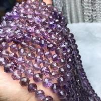 Natural Amethyst Beads polished DIY purple 10mm Length 38 cm Sold By PC