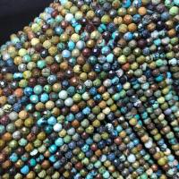 Turkos pärlor, Natural Turquoise, polerad, DIY, 4mm, Längd 38 cm, Säljs av PC