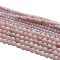 Gemstone Jewelry Beads, Pink Opal, Round, polished, DIY & different size for choice, Length:38 cm, Sold By PC