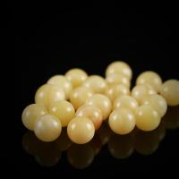 Gemstone Jewelry Beads Beeswax Round DIY yellow Sold By PC