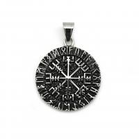 Stainless Steel Pendants 304 Stainless Steel polished fashion jewelry & for man 40mm Sold By PC