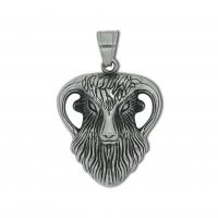 Stainless Steel Animal Pendants, 304 Stainless Steel, polished, fashion jewelry & Unisex, 35x52mm, Sold By PC