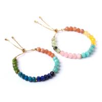 Gemstone Bracelets Natural Stone 14K gold-filled fashion jewelry & for woman & faceted Length 18 cm Sold By PC