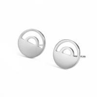 Stainless Steel Stud Earrings 304 Stainless Steel plated fashion jewelry & for woman & hollow Sold By Pair