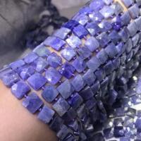 Gemstone Jewelry Beads, Tanzanite, Square, DIY & faceted, more colors for choice, 10x10mm, Sold Per Approx 38 cm Strand