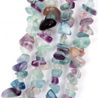 Fluorit Perlen, Buntes Fluorit, Unregelmäßige, DIY & verschiedene Größen vorhanden, gemischte Farben, verkauft per ca. 16 ZollInch Strang