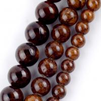 Natural Chalcedony Bead, Round, DIY & different size for choice, brown, Sold Per Approx 37-39 cm Strand
