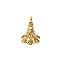 Tibetan Style Pendants, gold color plated, Unisex, nickel, lead & cadmium free, 11.30x19.20mm, Approx 100PCs/Bag, Sold By Bag