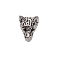 Zinc Alloy Animal Beads silver color plated DIY nickel lead & cadmium free Approx Sold By Bag