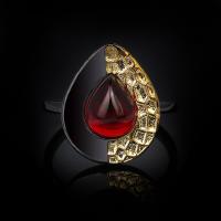 Brass Finger Ring with Ruby & for woman nickel lead & cadmium free Sold By PC