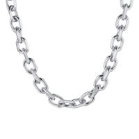 Collar de acero inoxidable de la joyería, acero inoxidable 304, con 2.76inch extender cadena, pulido, para mujer, color original, 11mm, longitud:aproximado 16.93 Inch, Vendido por UD