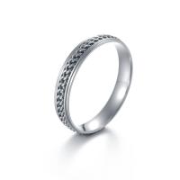 Ring Finger ze stali nierdzewnej, Stal nierdzewna 304, biżuteria moda & dla obu płci & różnej wielkości do wyboru, srebro, 8x2mm, sprzedane przez PC