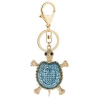 Bag Purse Charms Keyrings Keychains, Tibetan Style, Turtle, gold color plated, portable & enamel & with rhinestone, more colors for choice, nickel, lead & cadmium free, 55x134mm, Sold By PC