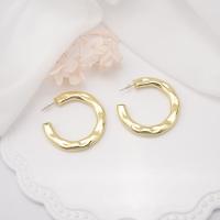 Brass Stud Earring, real gold plated, different styles for choice & for woman, gold, 44x44mm, Sold By Pair