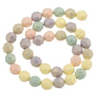 Perles bijoux en résine, Rond, DIY, multicolore, 10x10x10mm, Longueur:15.5 pouce, 5Strandstoron/lot, Vendu par lot