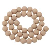 Resin Jewelry Beads Round DIY coffee color Length 15 Inch Sold By Lot