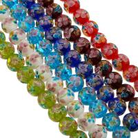 Perles de Murano Millefiori Slice  , chalumeau, DIY & mélangé, plus de couleurs à choisir, 11x12x12mm, Longueur:Environ 14 pouce, 5Strandstoron/lot, Vendu par lot