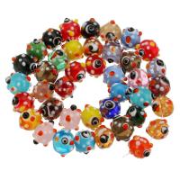 Perles de Murano Evil Eye, chalumeau, DIY & mélangé, Couleur aléatoire, 10x12x12mm, 20PC/lot, Vendu par lot