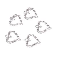 Tibetan Style Heart Pendants, platinum color plated, DIY & hollow, nickel, lead & cadmium free, 19x22mm, Hole:Approx 2.3mm, Sold By PC