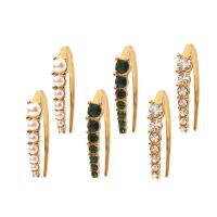 Edelstahl Ohrringe, 304 Edelstahl, mit ABS-Kunststoff-Perlen, Modeschmuck & für Frau & mit Strass, keine, 18x4mm, verkauft von Paar