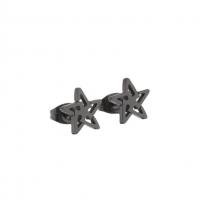 Stainless Steel Stud Earrings 304 Stainless Steel Star Vacuum Ion Plating fashion jewelry & for woman 9mm Sold By Pair
