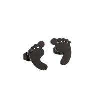 Stainless Steel Stud Earrings 304 Stainless Steel Foot Vacuum Ion Plating fashion jewelry & for woman Sold By Pair