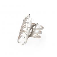 Stainless Steel Finger Ring 304 Stainless Steel Fire plated fashion jewelry & Unisex & hollow 11mmu30011mmu Sold By PC