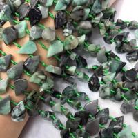 Koraliki z kameniem szlachetnym, Emerald, DIY, oliwkowa zieleń, 10x15mm, sprzedawane na około 38 cm Strand