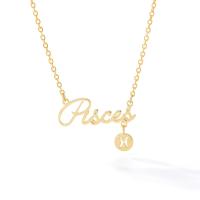 Stainless Steel Jewelry Necklace 304 Stainless Steel Galvanic plating fashion jewelry & for woman Length Approx 38 cm Sold By PC