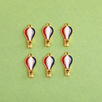 Tibetan Style Enamel Pendants, Hot Balloon, gold color plated, Unisex, nickel, lead & cadmium free, 10x22mm, Approx 100PCs/Bag, Sold By Bag