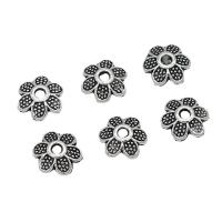 Zinc Alloy Bead Cap Flower antique silver color plated DIY nickel lead & cadmium free 8mm Approx Sold By Bag