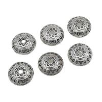 Zinc Alloy Bead Cap Round antique silver color plated DIY nickel lead & cadmium free 14mm Approx Sold By Bag