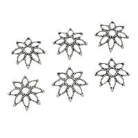 Zinc Alloy Bead Cap Flower antique silver color plated DIY & hollow nickel lead & cadmium free 19mm Approx Sold By Bag