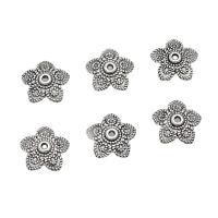Tibetan Style Bead Cap, Flower, antique silver color plated, DIY, nickel, lead & cadmium free, 11mm, Approx 200PCs/Bag, Sold By Bag