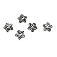 Tibetan Style Bead Cap, Flower, antique silver color plated, DIY, nickel, lead & cadmium free, 8mm, Approx 200PCs/Bag, Sold By Bag
