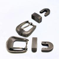Zinc Alloy Belt Buckle plated three pieces & DIY nickel lead & cadmium free Sold By Set