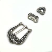 Zinc Alloy Belt Buckle platinum color plated three pieces & DIY & blacken nickel lead & cadmium free   Sold By Set