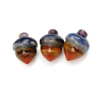 Gemstone Decoration, polished, patchwork, mixed colors, 18x22mm, Sold By PC