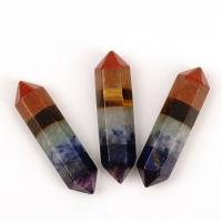 Gemstone Point Decoration Conical polished patchwork mixed colors Sold By PC