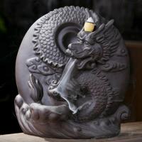 Backflow Incense Burner, Porcelain, handmade, for home and office & durable, 180x110x200mm, Sold By PC