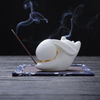 Traditional Ceramic Inserted Burner Incense Seat, Porcelain, handmade, for home and office & durable, more colors for choice, Sold By PC